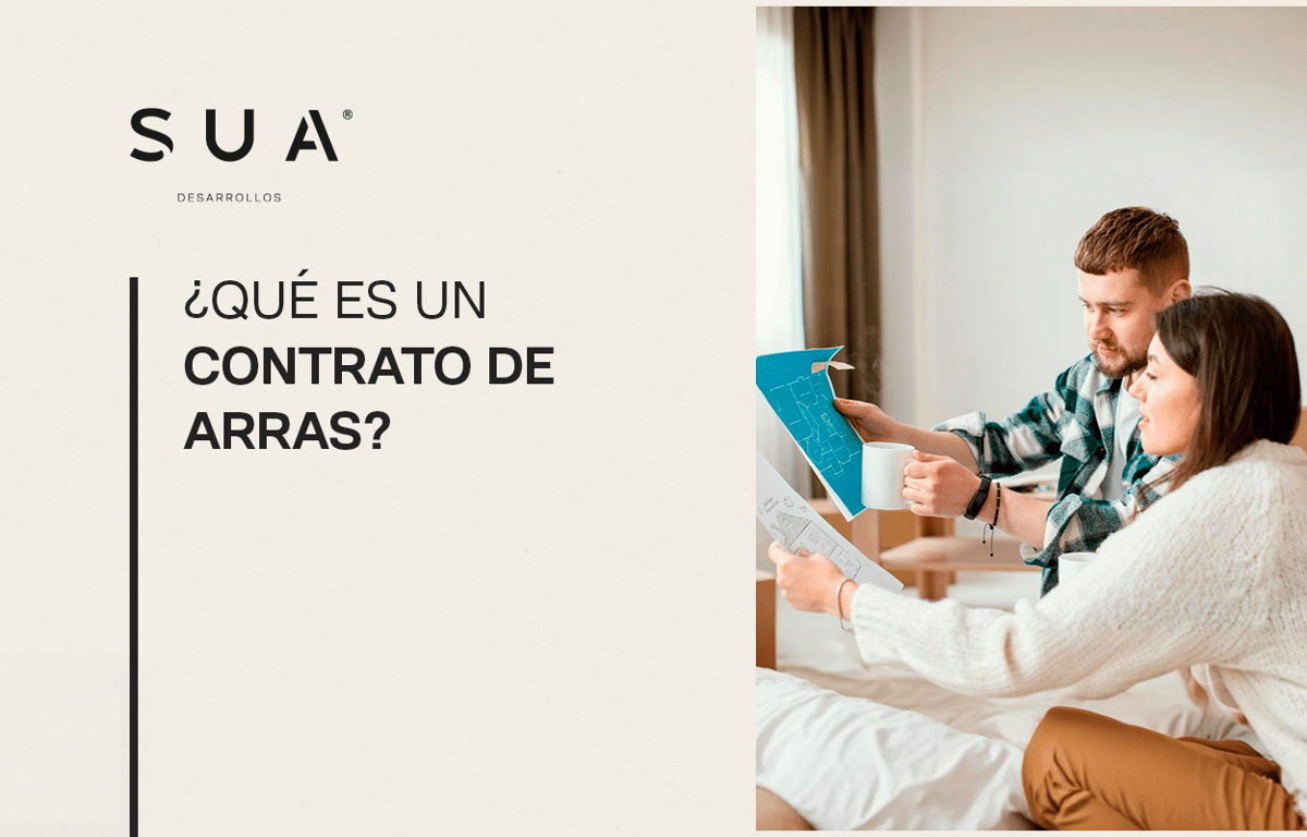 Pareja de adultos jóvenes revisando su contrato de arras